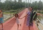 Jembatan "Merah" Gantung Lubuk Niur Viral, Dulu Rusak Berat Kini Jadi Tempat Swafoto
