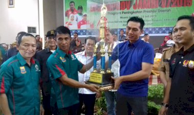 Sekda Muarojambi Buka Kejuaraan Provinsi Sepak Takraw Jambi V