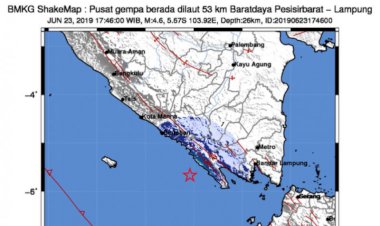 Bengkulu Dilanda Gempa 4,7 Magnitudo
