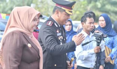 Bupati Masnah Hadiri Upacara Peringatan HUT Bhayangkara ke-73