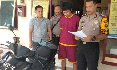 Nginap di Rumah Orang Tua, Pencuri Motor di Jelutung Ini Disergap Polisi