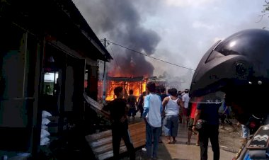 BREAKING NEWS! Kebakaran Besar Terjadi di Pengabuan Tanjab Barat