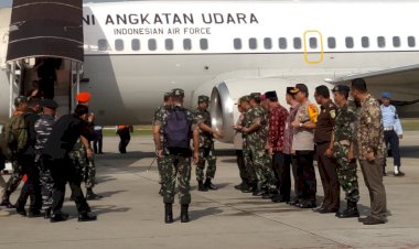 Panglima TNI Disambut Sekda Jambi dan Forkopimda
