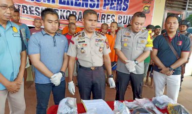 Ungkap 14 Kasus Narkoba, Polres Bungo Ringkus 22 Tersangka