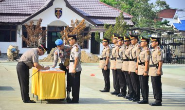 Empat Pejabat di Polres Tanjab Barat Dimutasi
