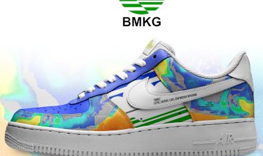 Gegara Gempa Banten & Jakarta, Pria Ini Ciptakan Sepatu Sneakers BMKG