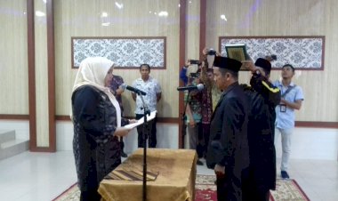 Bupati Masnah Lantik Direktur PDAM Tirta Muarojambi Periode 2019-2023