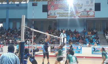 Tumbangkan Tim Polresta, Tim Voli Putri Muarojambi Melaju ke Final Kapolda Cup 2019