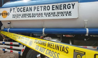 Polisi Segel Tempat Diduga Penampungan Minyak Illegal PT Ocean