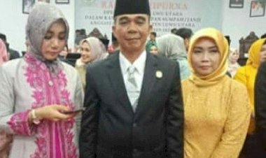 Viral, Anggota DPRD Lolos Ketiga Kali Bawa Ketiga Istrinya Saat Pelantikan