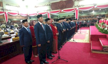 Sumringah! Resmi Dilantik Edi Purwanto Langsung Jadi Ketua DPRD Sementara