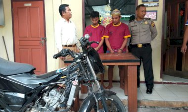 Aksi Jambret Bernasib Sial, Dua Pemuda Senaung Ini Ditangkap Warga & Diamankan Polisi