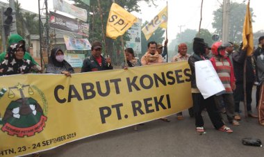 Ratusan Petani Jambi Unjuk Rasa Tolak RUU Pertanahan