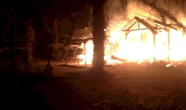 Rumah dan Warung Warga Mensango Merangin Ludes Terbakar