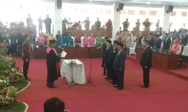 Meski Tanpa Anggaran, Pimpinan DPRD Merangin Tetap Dilantik
