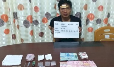 Koplak!! Pria Ini Sering Transaksi Narkoba di Madrasah Sungai Manau