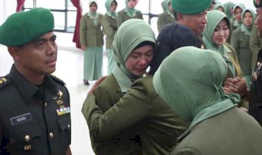 Sertijab, Irma Istri Mantan Dandim 1417 Kendari Menangis