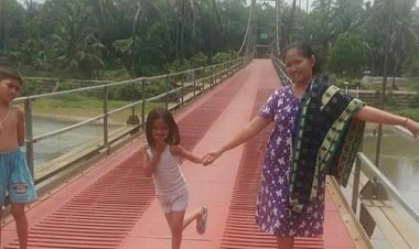 Jembatan "Merah" Gantung Lubuk Niur Viral, Dulu Rusak Berat Kini Jadi Tempat Swafoto