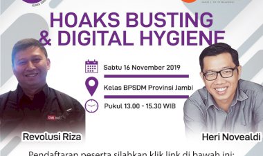 Dua Trainer Google Beri Materi Hoaks Busting and Digital Hygiene di Fesmed AJI Jambi