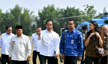Dua Stafsus Jokowi Ikut Berpanas-panasan di Kunker
