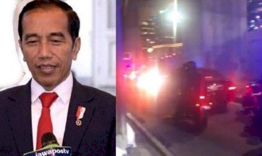 Video Viral Mobil Jokowi Terjebak Macet, Perekam: Presiden Gak Berisik, Ninu Ninu not not not