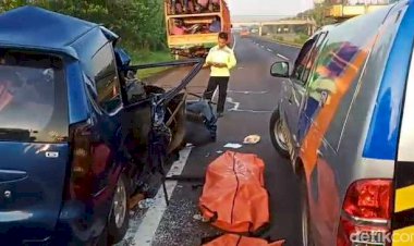 Tabrakan Maut Minibus di Tol Cipali, Enam Orang Tewas Mengenaskan