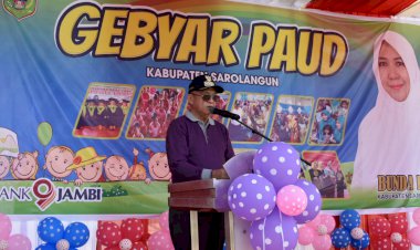Bupati Sarolangun Sebut PAUD Masih Banyak Dikelola Swadaya Masyarakat