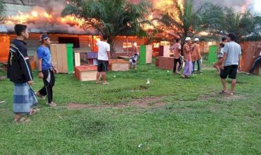 Pesantren Tahfidz Qur'an di Bungo Jambi Terbakar Hebat