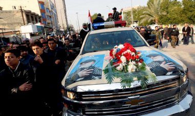 Putra Ali Al-Sistani Sambut Prosesi Pemakaman Soleimani di Najaf