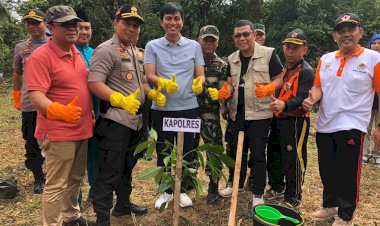 Gerakan Penghijauan, Pemkab dan Polres Muarojambi Tanam Pohon
