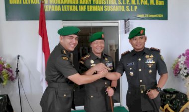 Letkol Inf Erwan Susanto Resmi Jabat Dandim 0419/Tanjab, Ini Pesan Danrem Gapu