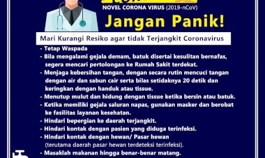 Isu Penyebaran Virus Corona, Walikota Jambi: Warga Jangan Terlampau Panik
