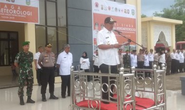 Wabup Sarolangun Pimpin Apel Siaga Bencana Hidrometeorologi Tahun 2020