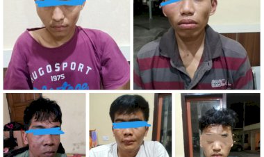 Aksi Jatanras Polres Bungo Ringkus Lima Sindikat Curanmor yang Resahkan Warga