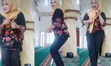 Viral Video Emak-emak Joget di Masjid, Pelaku Minta Maaf ke Netizen Merasa Menyesal