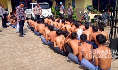 Ratusan Pelajar SMK Sukabumi Saling Lempar Batu, Polisi Amankan Pelaku