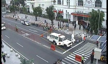 Seorang Pria Kejang-kejang dan Tergeletak di Jalan Depan Kantor Pos Besar Yogyakarta