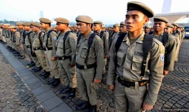 Saat Masa Tenang,Satpol PP Tak Bisa Sembarang Cabut Alat Peraga Kampanye