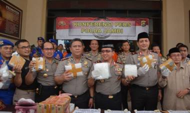 Ini Kronologis Polda Jambi Gagalkan Penyelundupan Sabu 7 Kg yang Libatkan Oknum Polisi