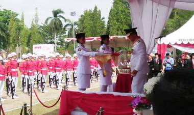 Walikota Fasha Pimpin Upacara HUT RI ke 73 Kota Jambi