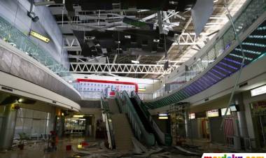 Ratusan Personel TNI dan Polri Sterilkan Bandara Mutiara Sis Al-Jufri Kota Palu