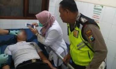 Anggota Satlantas Lamongan Korban Penyerangan Pelaku Teror