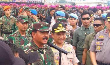 Libatkan 50 Ribu Personel Apel Kesiapan Pengamanan Pemilu 2019