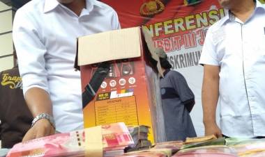 Polres Dumai Sita Setengah Miliar Rupiah Palsu