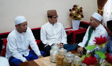 Dihadapan Para Kyai Sandi Sebut Pesantren Sektor Penting Ekonomi Bangsa