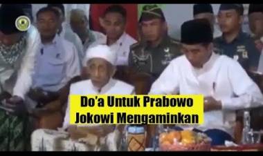 Heboh Video Mbah Maimun Doakan Prabowo di Samping Jokowi