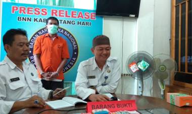 BNN Batanghari Ringkus LH Warga Mersam Batanghari