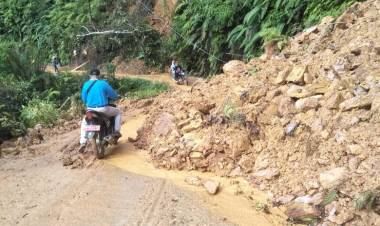 Pemkab Sarolangun Terkesan Cuek, Longsor di Bukit Bulan Belum juga Diatasi