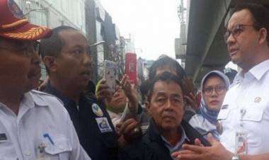 Tinjau Lokasi Kebakaran Blok A, Gubernur Anies akan Bantu Korban