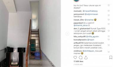 Viral Rumah Sangat Sempit Sekali di Medsos